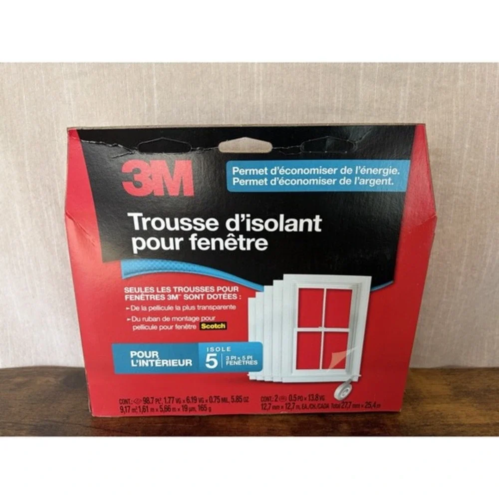3M INDOOR Window Insulator Kit‎ For 5 Windows